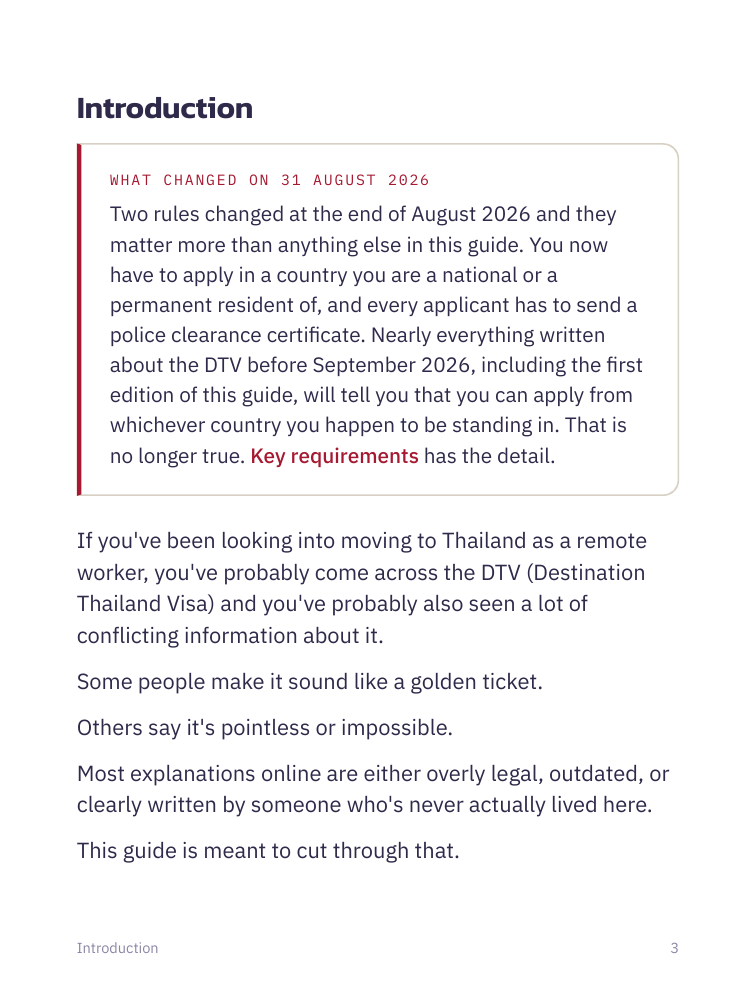 The introduction, opening with what changed on 31 August 2026.